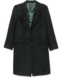 BOSS - Patterned-Jacquard Coat - Lyst