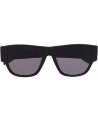 McQueen - Rectangle Logo Sunglasses - Lyst