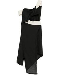 Yohji Yamamoto - Colour-Block Asymmetric Dress - Lyst