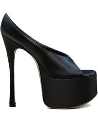 AMINA MUADDI - Anok Satin Platform Pumps - Lyst