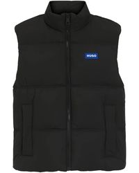 HUGO - Zipped Quilted Gilet - Lyst