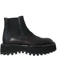 Dolce & Gabbana - Bottines À Détail De Chaîne - Lyst