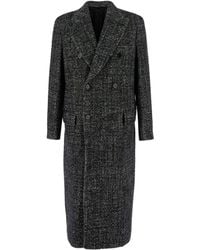 Dolce & Gabbana - Abrigo con doble botonadura - Lyst