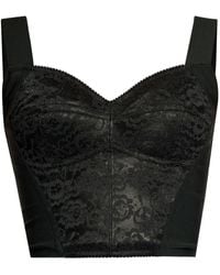 Dolce & Gabbana - Elegant Bustier Top - Lyst