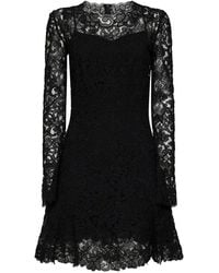 Ermanno Scervino - Rebrodé Lace Flared Mini Dress - Lyst