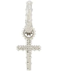 Kasun - Cross Hoop Earring - Lyst