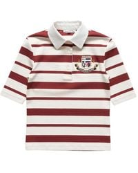 Acne Studios - Polo Rayé À Patch Logo - Lyst