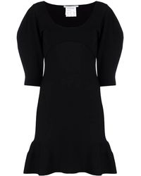 Stella McCartney - Scoop-neck Puff-sleeve Knitted Dress - Lyst