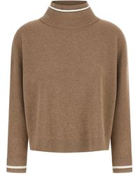 Brunello Cucinelli - Geribbelde Coltrui - Lyst