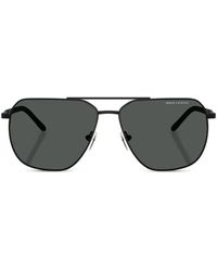 ARMANI EXCHANGE - Double-Bridge Pilot-Frame Sunglasses - Lyst
