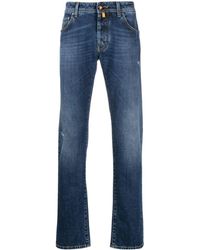 Jacob Cohen - Distressed-effect Straight-leg Jeans - Lyst