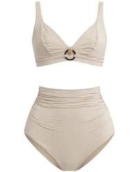 Max Mara - Top De Bikini Con Diseño Triangular - Lyst