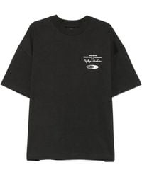 WRSTBHVR - Studio V13 Logo-Print Drop-Shoulder T-Shirt - Lyst