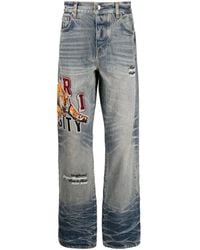 Amiri - Vaqueros Rectos Varsity Tiger - Lyst