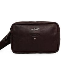Aeronautica Militare - Logo-Plaque Leather Belt Bag - Lyst