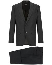 BOSS - Micro-Pattern Single-Breasted Suit - Lyst