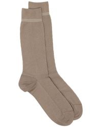ZEGNA - Textured-Knit Socks - Lyst