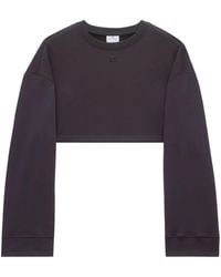 Courreges - Cocoon Fleece Cropped Sweatshirt - Lyst