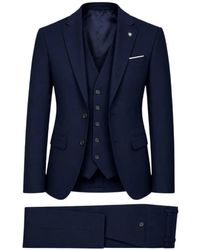 Manuel Ritz - Single-Breasted Three-Piece Suit - Lyst