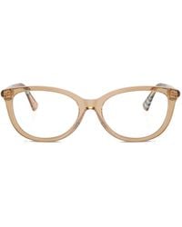 Burberry - Cat-Eye Check Frames Glasses - Lyst