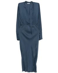 Patrizia Pepe - Draping Fluid Midi Dress - Lyst