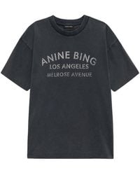 Anine Bing - Cade Tee Melrose Stencil - Lyst