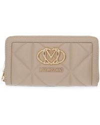 Love Moschino - Quilted Logo-Plaque Wallet - Lyst