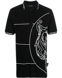 Philipp Plein - Tiger Print Polo Shirt - Lyst