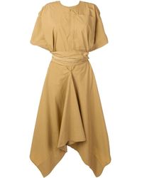 Golden Goose Deluxe Brand Asymmetrische Jurk - Naturel