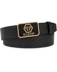 Philipp Plein - Leather Belt Hexagon - Lyst