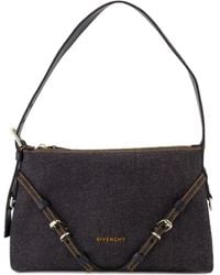 Givenchy - Medium Voyou Denim Shoulder Bag - Lyst
