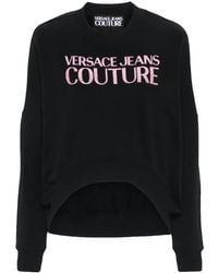 Versace Jeans Couture - Sweatshirt Mit Logo-Print - Lyst