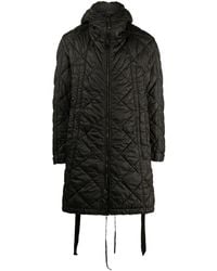Masnada - Zip-up Hooded Padded Coat - Lyst