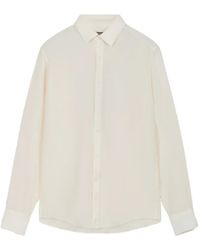 Canali - Linnen Overhemd - Lyst