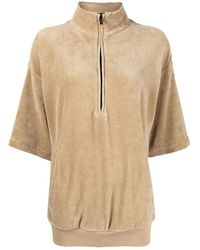 Fear Of God - Velour Mock-Neck Half-Sleeve Top - Lyst