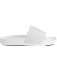 Giuseppe Zanotti - Embellished Leather Slides - Lyst