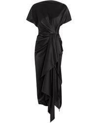 ROKSANDA - Zoa Twisted-Detail Ruffled Midi Dress - Lyst