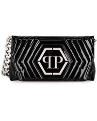 Philipp Plein - Small Quilted Patent-leather Shoulder Bag - Lyst