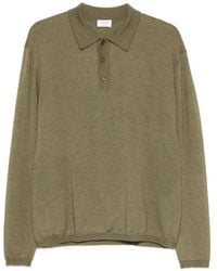 Saint Laurent - Long-Sleeve Knitted Polo Shirt - Lyst