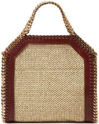 Stella McCartney - Falabella Raffia Mini Tote Bag - Lyst