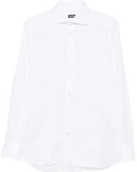 ZEGNA - Spread-Collar Button-Up Shirt - Lyst