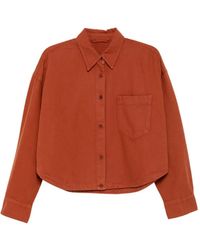 JNBY - Chemise Crop À Boutonnière - Lyst