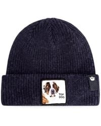 Goorin Bros - The Top Ribbed-Knit Dog-Patch Beanie Hat - Lyst