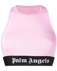 Palm Angels - Logo-Print Sports Bra - Lyst