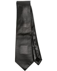 Bottega Veneta - Krawatte aus gekörntem Leder - Lyst