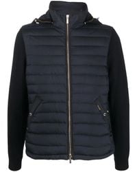 Moorer - Zip-Up Padded Hooded Jacket - Lyst