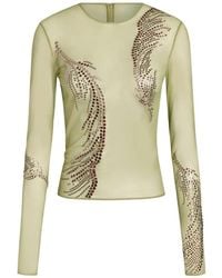 16Arlington - Darwin Mesh Embellished Top - Lyst