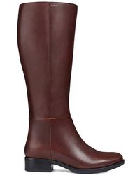Geox - Felicity Panelling Knee Boots - Lyst