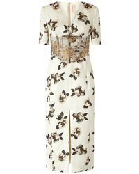 Antonio Marras - Vestido Midi Con Cuello En V - Lyst