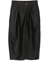 SOH - Pleated Silk Trousers - Lyst